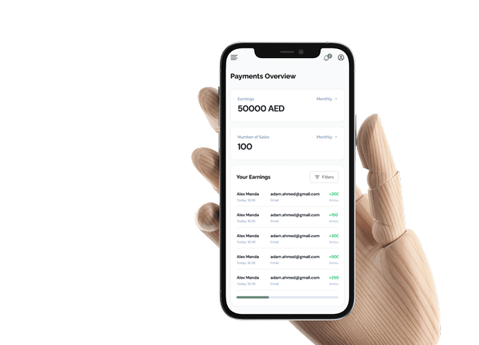 iPhone 12 Pro showing Payments Overview app